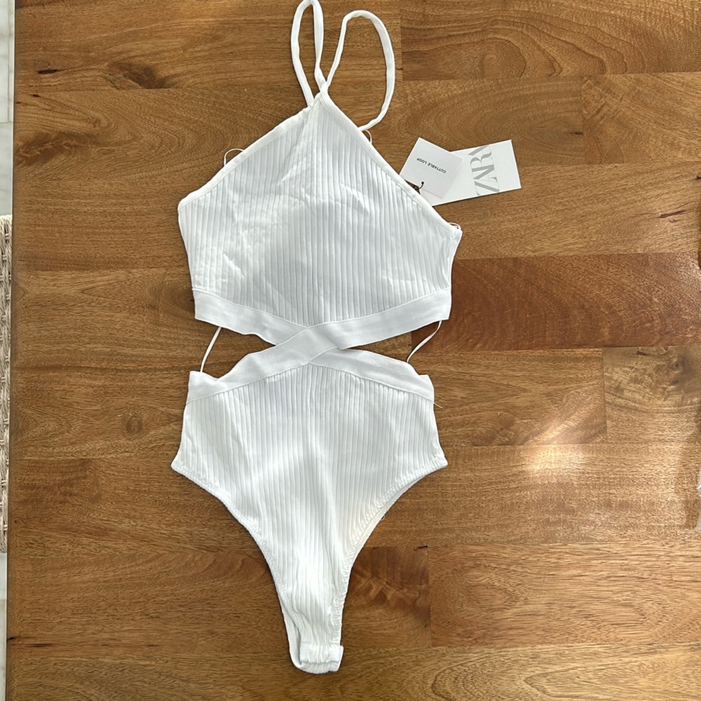 Zara Cut Out  Halter Bosysuit